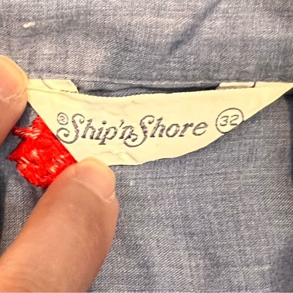 Vintage Boho Chambray Strawberry Embroidered Western Button Down Shirt - Picture 6 of 6